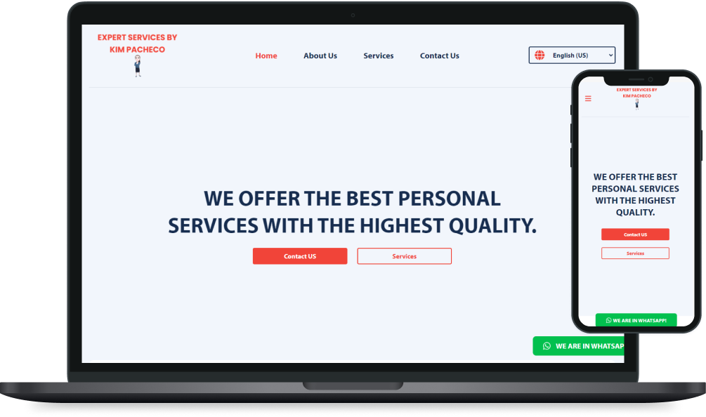 Print da tela do projeto KP Expert Services